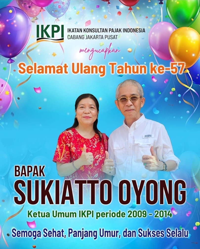 Ketua IKPI Jakarta Pusat Apresiasi Loyalitas Sukiatto Oyong, Cerita Sejarah di HUT yang ke-57