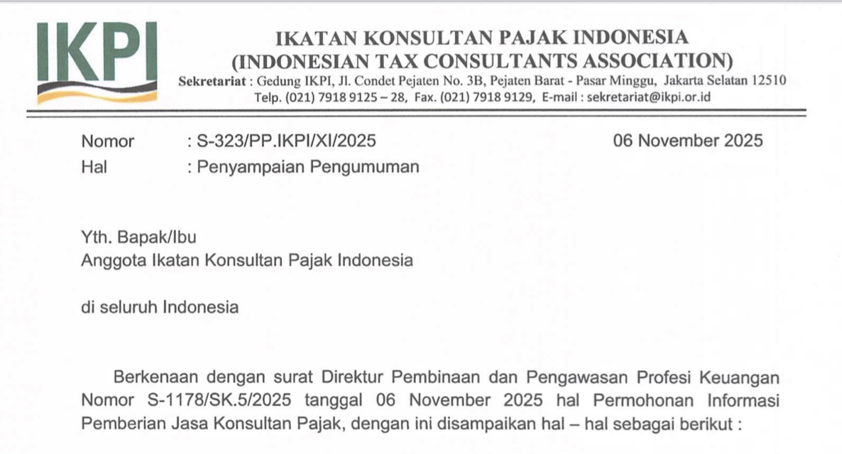 Anggota IKPI Diminta Isi Kuesioner Kemenkeu, Vaudy Starworld: Ini Bagian dari Tertib Profesi dan Transparansi