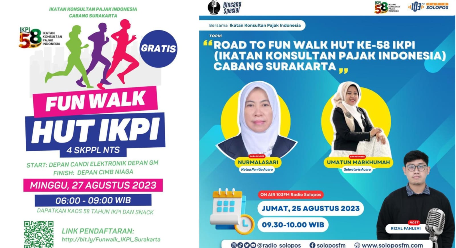 Perayaan HUT ke-58 IKPI, Wali Kota Surakarta Hingga Pejabat KPP akan Ramaikan Gelaran Fun Walk
