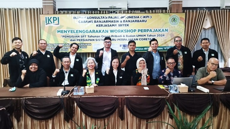 Mahasiswa hingga Pelaku UMKM Hadiri Workshop Pajak Kolaborasi IKPI Banjarmasin, Banjarbaru dan IBITEK