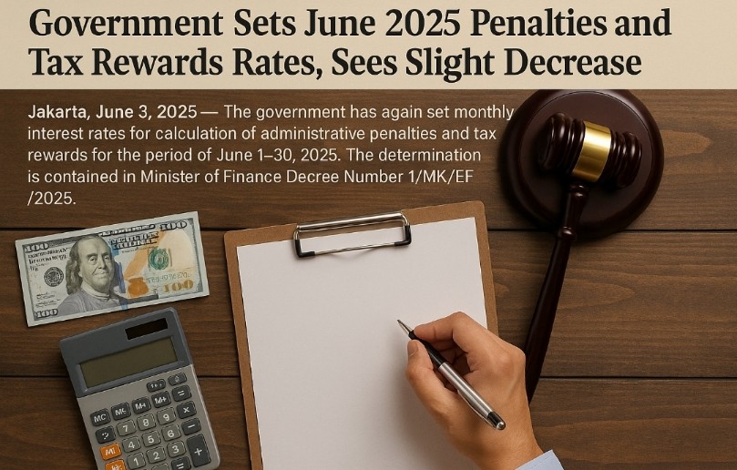 Tarif Bunga Sanksi dan Imbalan Pajak Juni 2025 Ada Penurunan Tipis, Ini Aturannya!