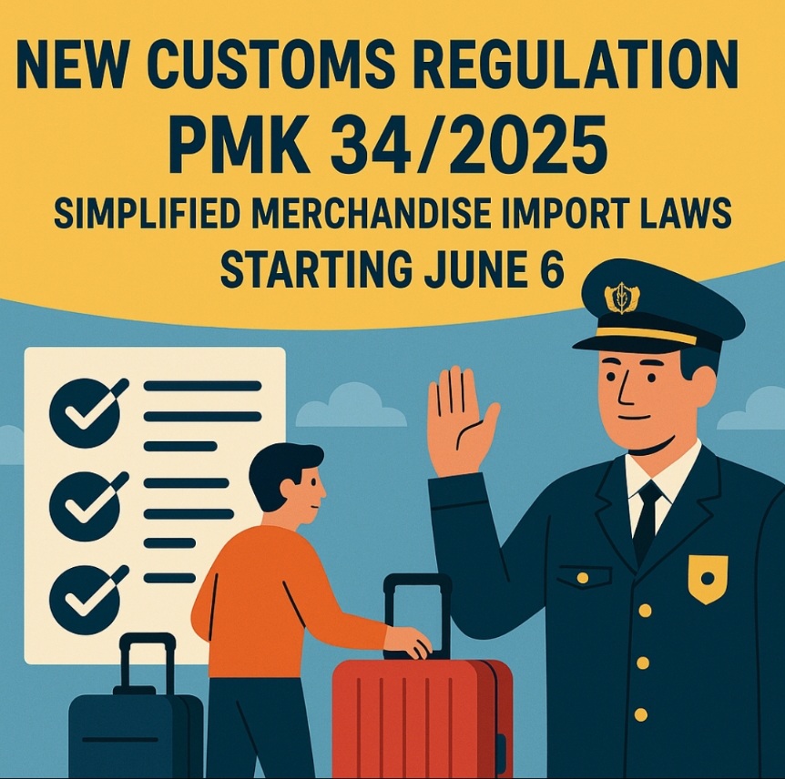 PMK 34/2025 Berlaku 6 Juni 2025: Bebas Pajak Barang Bawaan hingga USD 500!