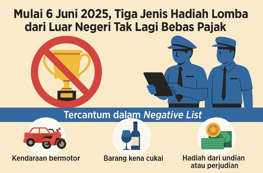 Mulai 6 Juni 2025, Tiga Jenis Hadiah Lomba dari Luar Negeri Tak Lagi Bebas Pajak