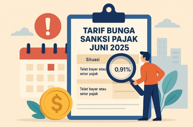 Tarif Bunga Sanksi Pajak Juni 2025 Diperbarui, Pengusaha Wajib Waspada!