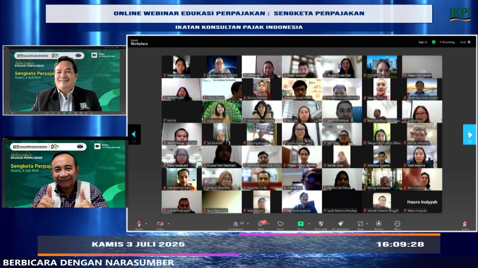 Tak Hanya untuk Anggota, IKPI Buka Edukasi Pajak Gratis bagi Publik via Webinar