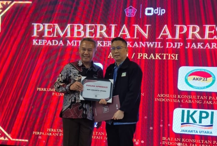 IKPI Jakarta Utara Terima Piagam Apresiasi dari DJP Kanwil Jakarta Utara
