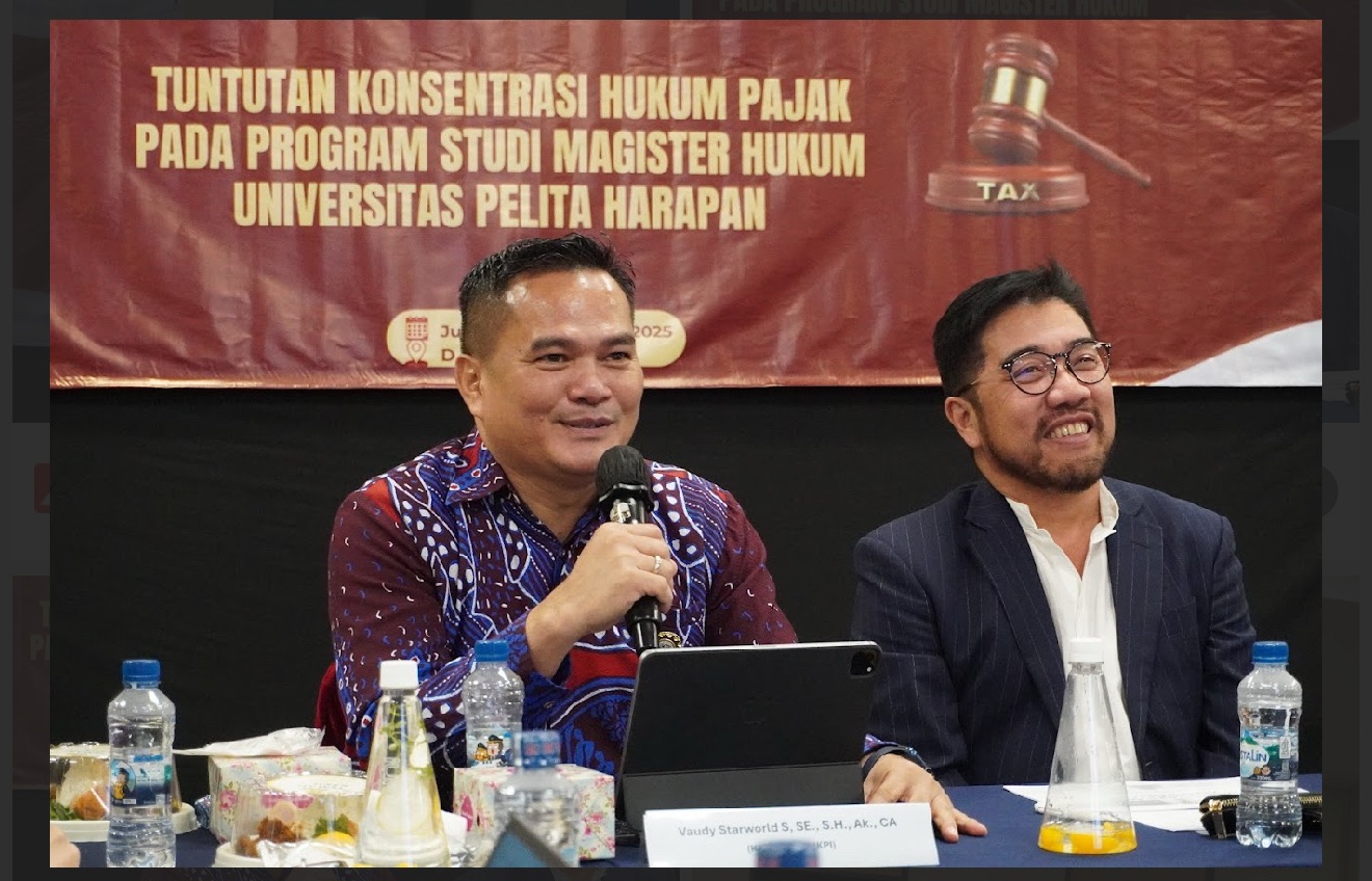 Di FGD Pasca Sarjana UPH, Ketum IKPI Vaudy Starworld Soroti Pentingnya Konsentrasi Hukum Pajak
