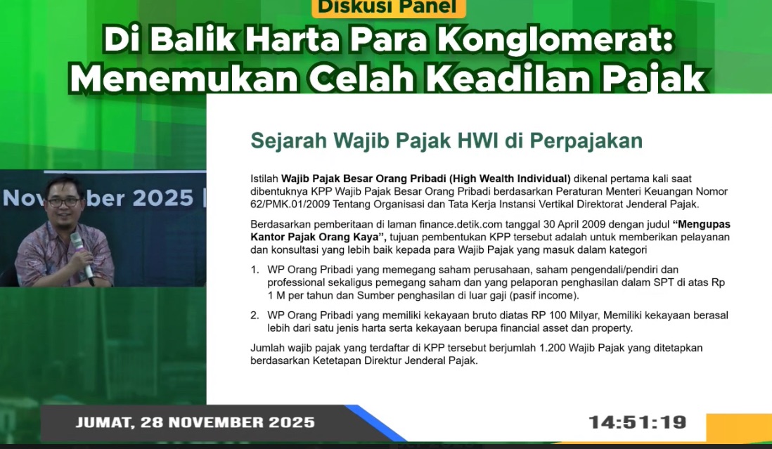 Diskusi Panel IKPI: Budi Arifandi Tegaskan HWI Tak Boleh Di-Stigma, Tapi Berpotensi Lakukan Agresif Tax Planning