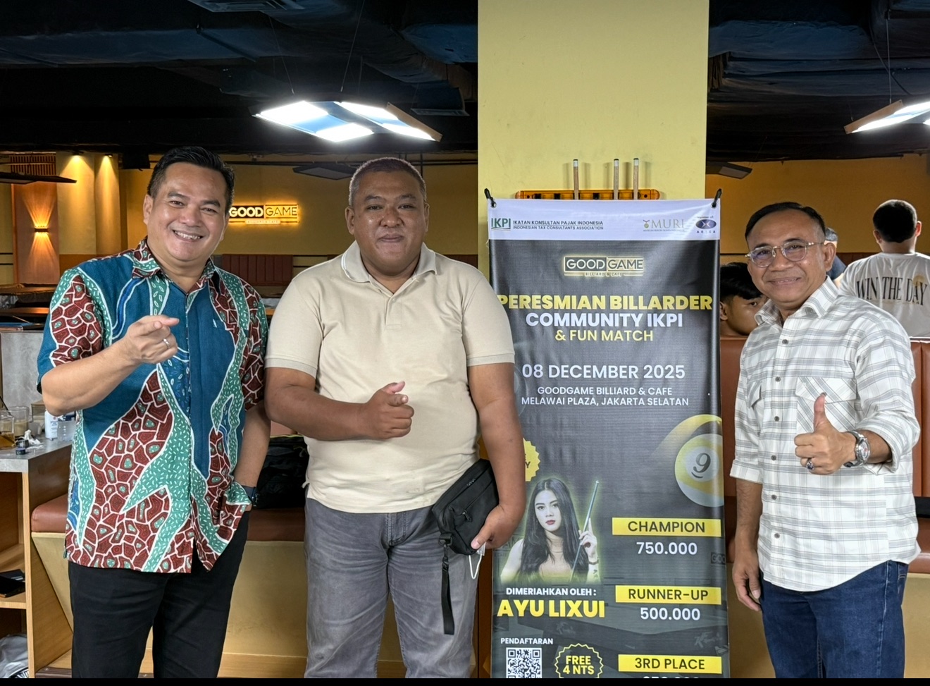 Anggota Cabang Malang Ramaikan Fun Match IKPI Billiarder Community di Jakarta