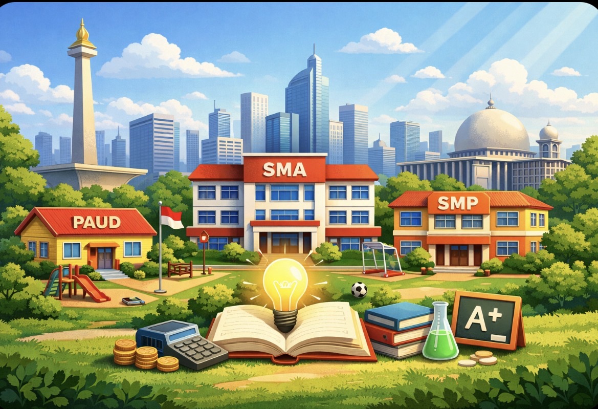 Pemprov DKI Bebaskan 100% PBB-P2 Sekolah Swasta, Anggaran Dialihkan untuk Mutu Pendidikan