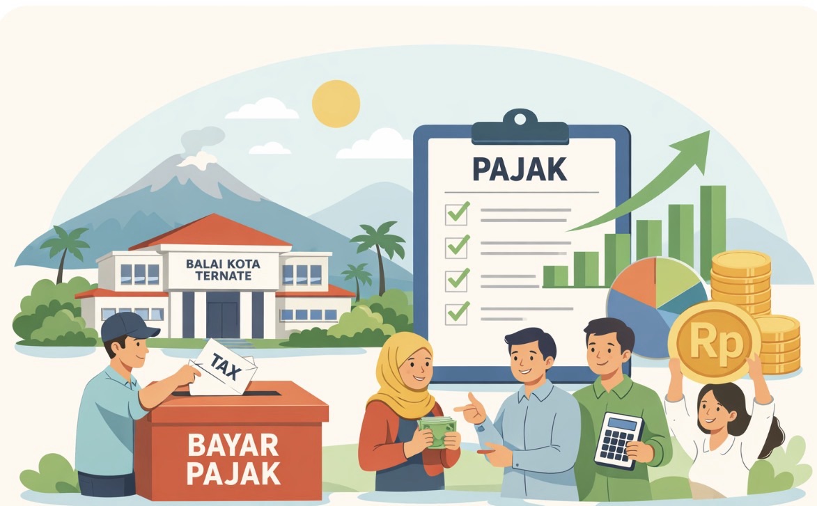 Realisasi Pajak di Ternate Tembus 100,76%, Wali Kota Sampaikan Apresiasi