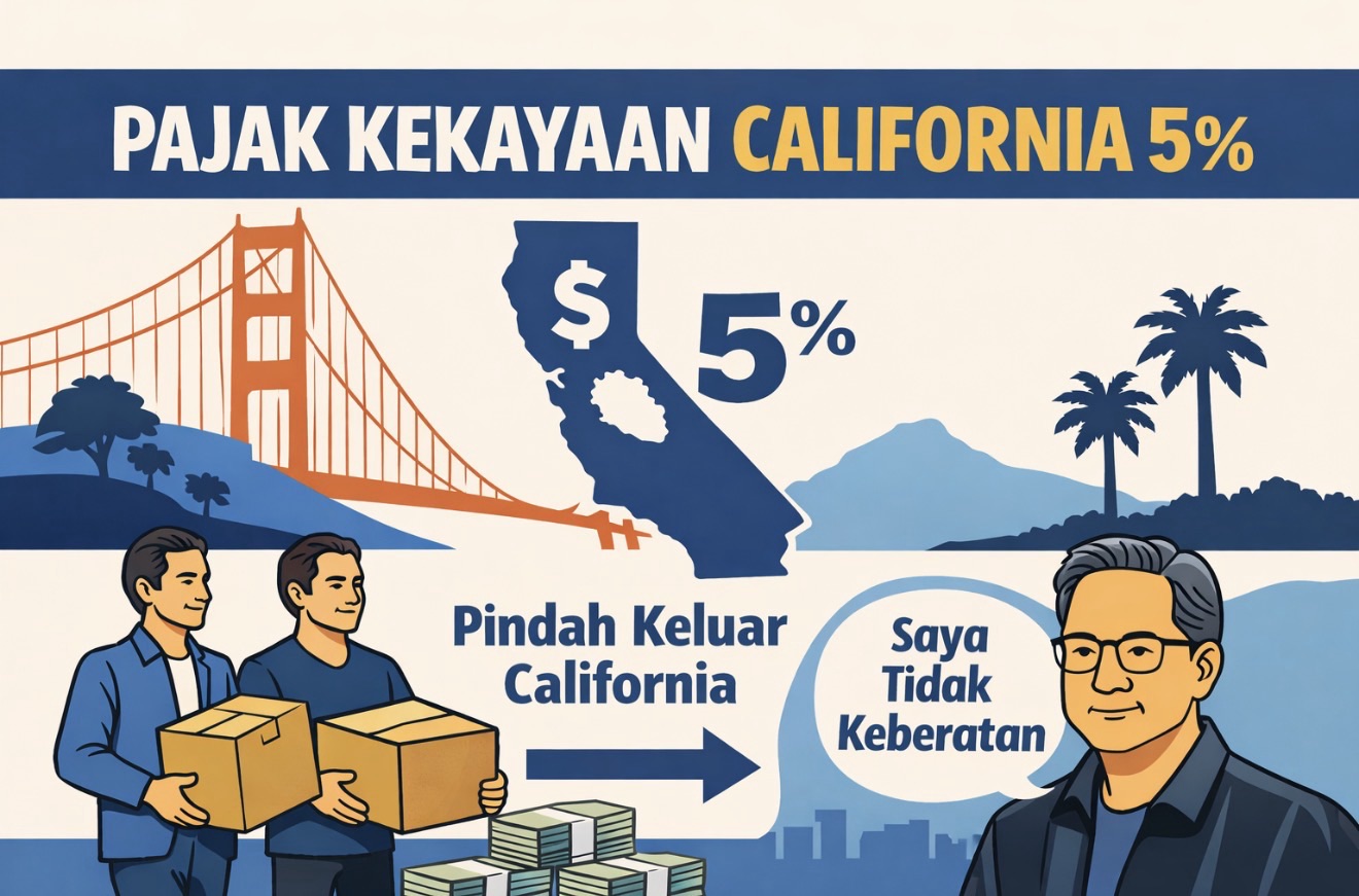 Usulan Pajak Kekayaan California Picu Perbedaan Sikap Miliarder