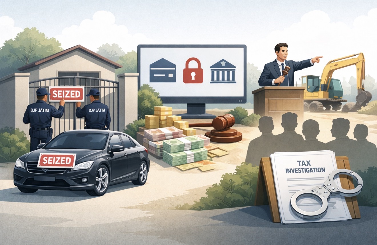 Ratusan Aset Disita, DJP Jatim Blokir Ribuan Rekening Penunggak Pajak Sepanjang 2025