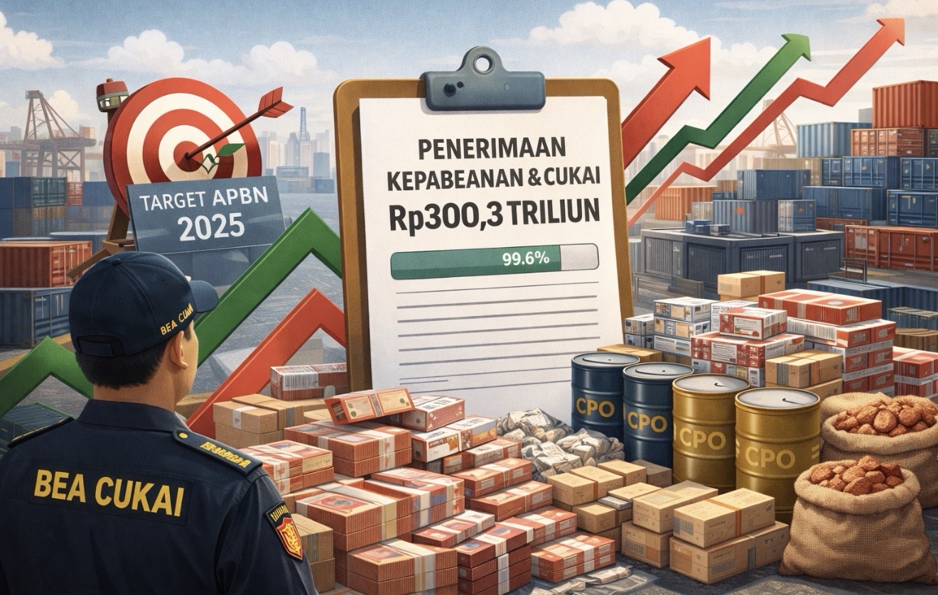 Penerimaan Kepabeanan dan Cukai Hampir Sentuh Target APBN 2025, Bea Keluar Jadi Penopang