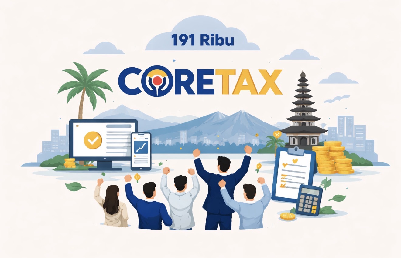 Kanwil DJP Bali Catat 191 Ribu Wajib Pajak Aktifkan Coretax