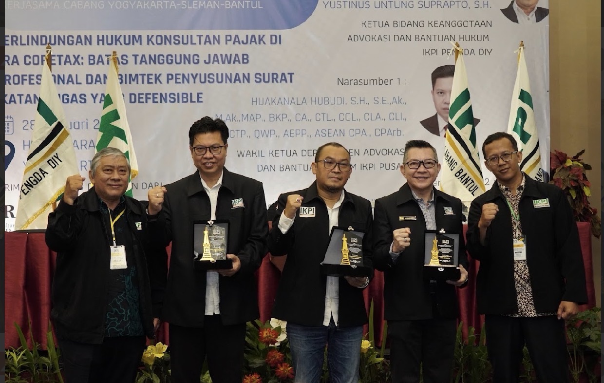 IKPI Yogyakarta Apresiasi Donny Rindorindo dan Huakanala Hubudi atas Kontribusi Ilmu bagi Anggota