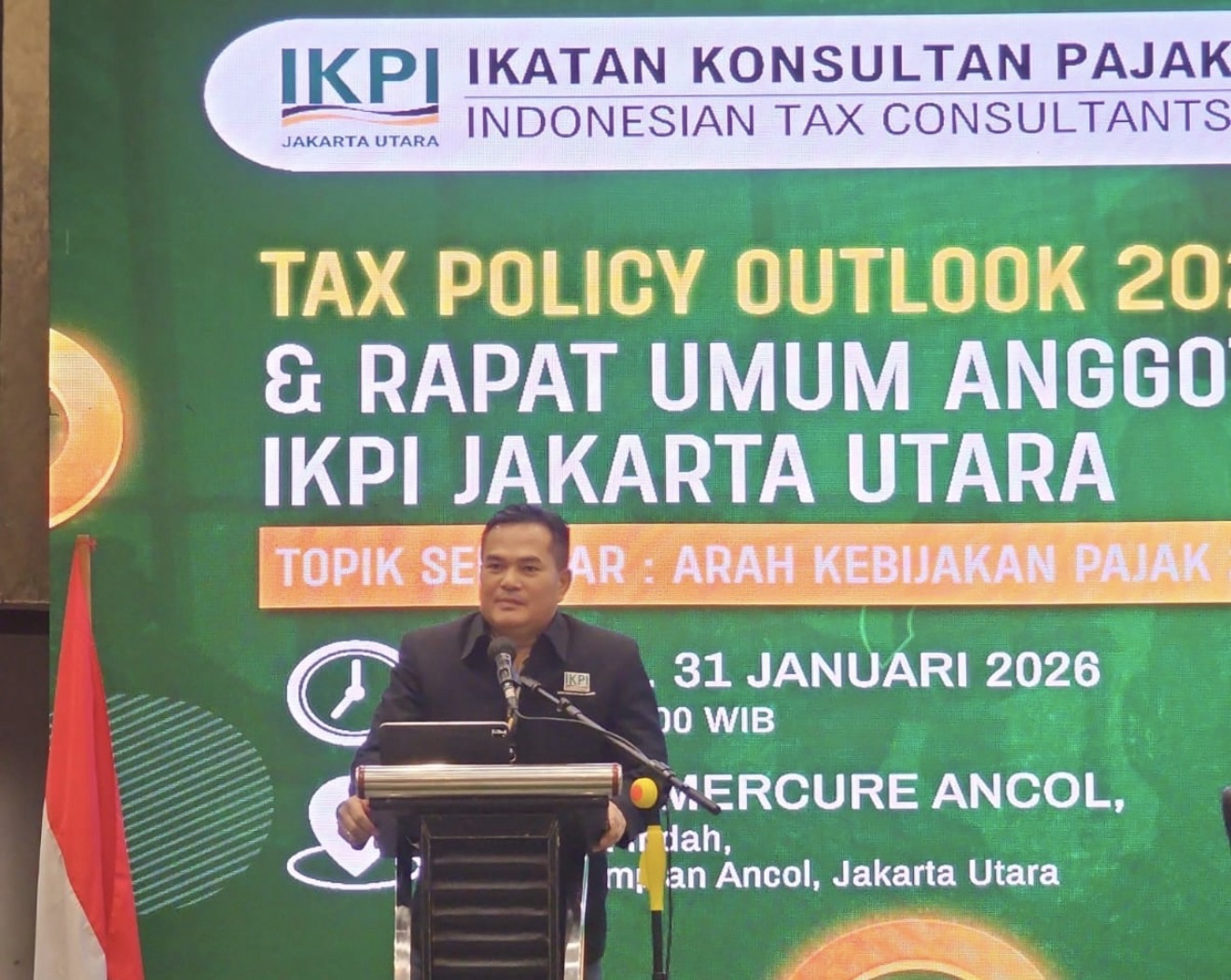 Ketum Vaudy Starworld Buka Seminar IKPI Jakarta Utara, Soroti Arah Kebijakan Pajak 2026