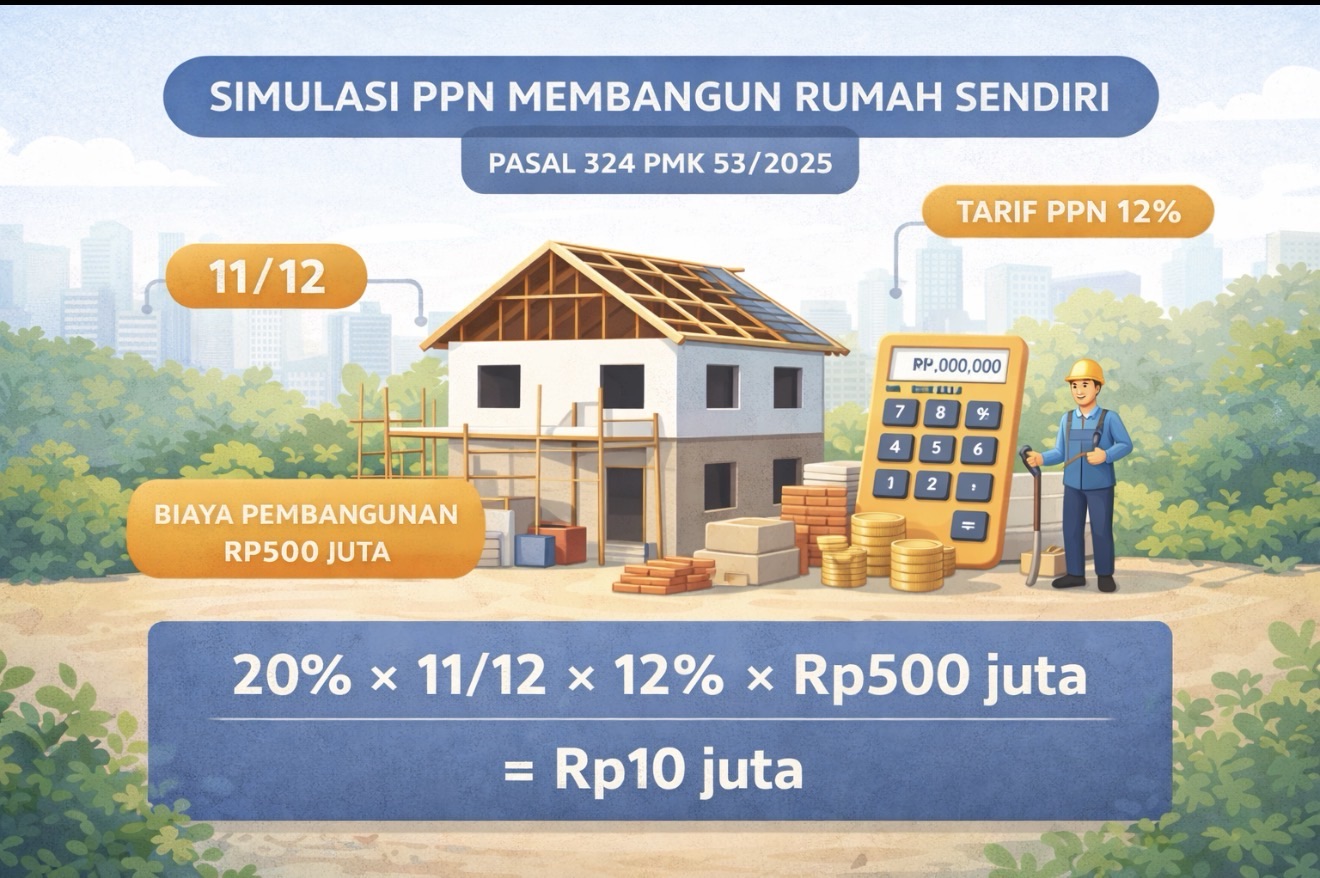 Simulasi Hitung PPN Bangun Rumah Sendiri, Begini Skemanya Menurut Aturan Baru