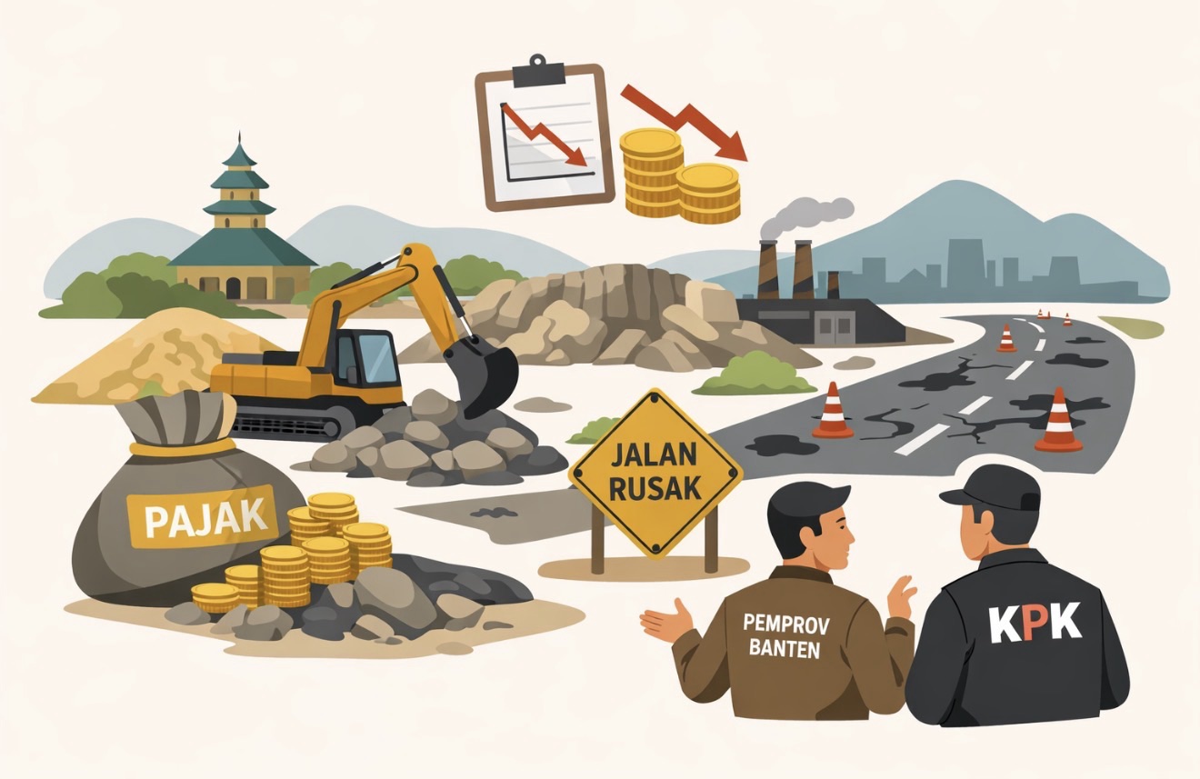 Pendapatan Pajak Tambang Dinilai Tak Seimbang, Pemprov Banten–KPK Soroti Beban Infrastruktur