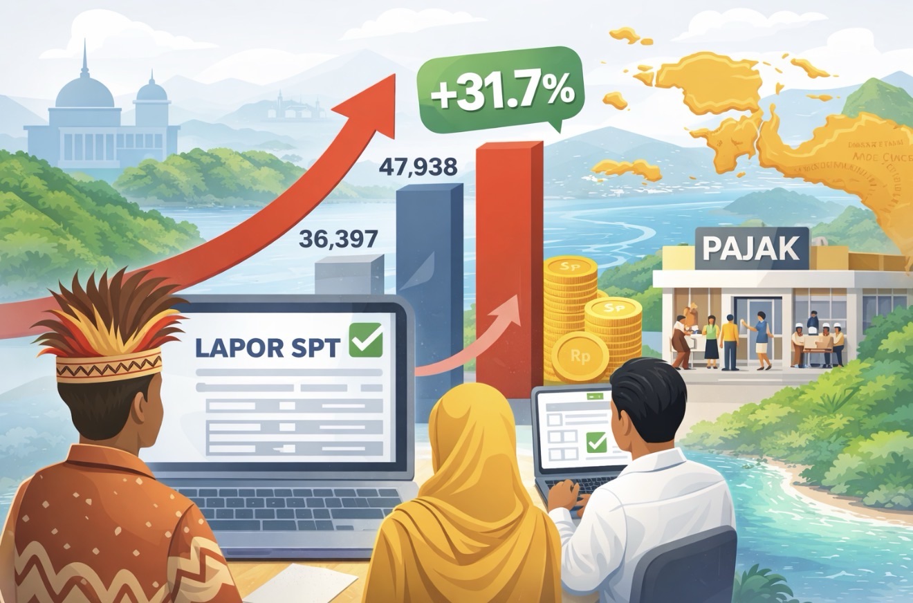 DJP Papabrama Catat Lonjakan 31,7 Persen Pelaporan SPT 2025