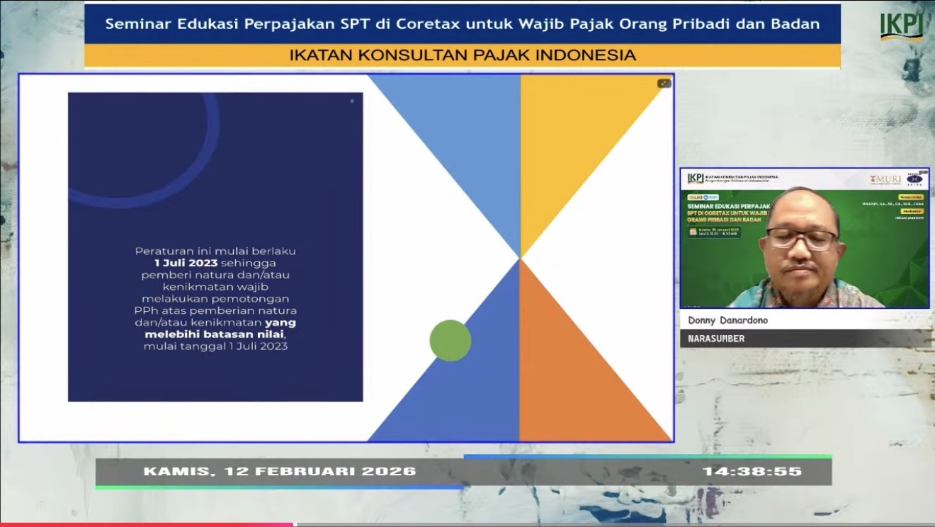 Edukasi Perpajakan IKPI: Donny Danardono Tekankan Prinsip 3M dan Ketelitian Biaya dalam Penyusunan SPT Coretax