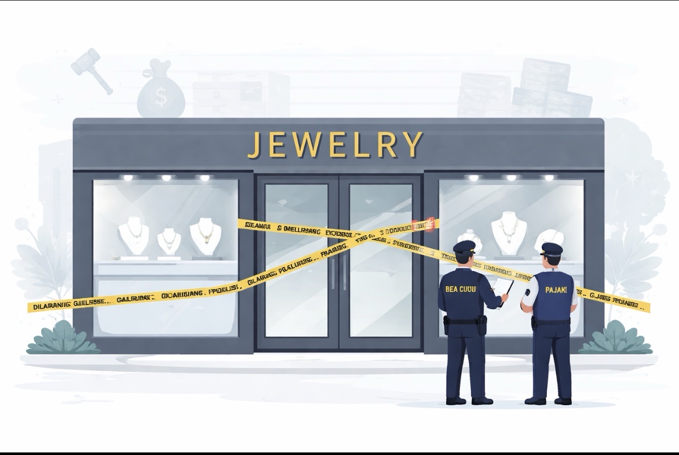 Bea Cukai dan DJP Segel Toko Perhiasan Mewah di Pluit, Tiga Lokasi Diperiksa