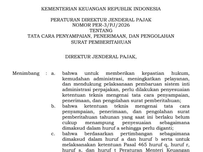 DJP Perketat Kriteria Wajib Pajak yang Dikecualikan dari Lapor SPT