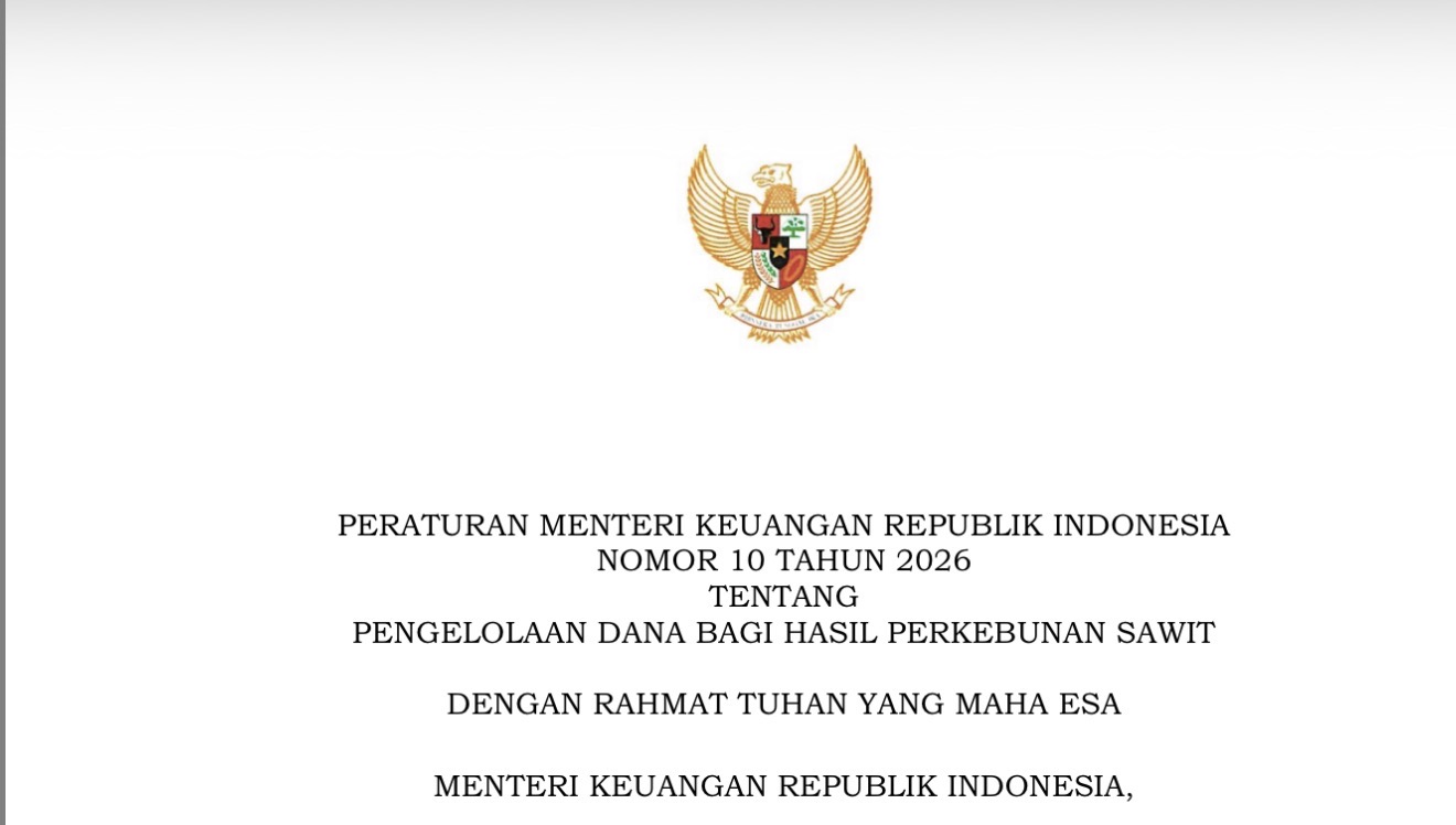 Pemerintah Perkuat Transfer Fiskal ke Daerah Penghasil Sawit