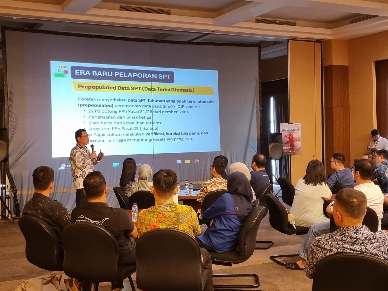 IKPI Makassar dan Bank Mega Kupas Tuntas Coretax, Peserta Antusias Bahas Lampiran SPT OP