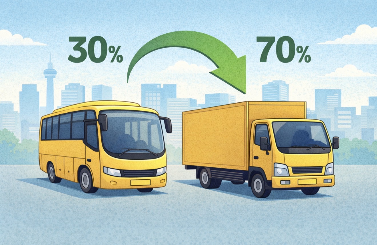 Jabar Turunkan Pajak Kendaraan Plat Kuning Mulai 2026