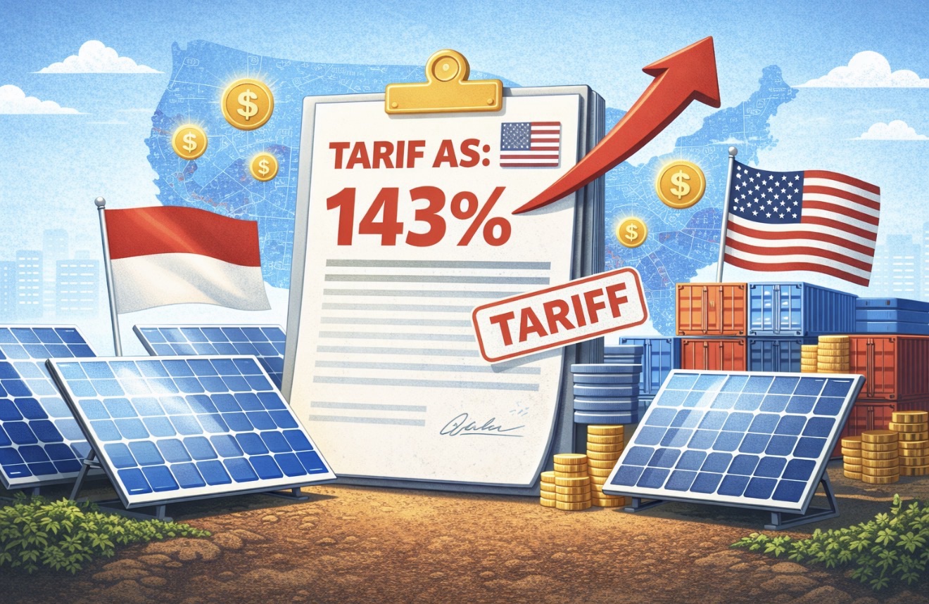 Panel Surya RI Terancam Tarif 143 Persen, Pemerintah Siap Bela Industri