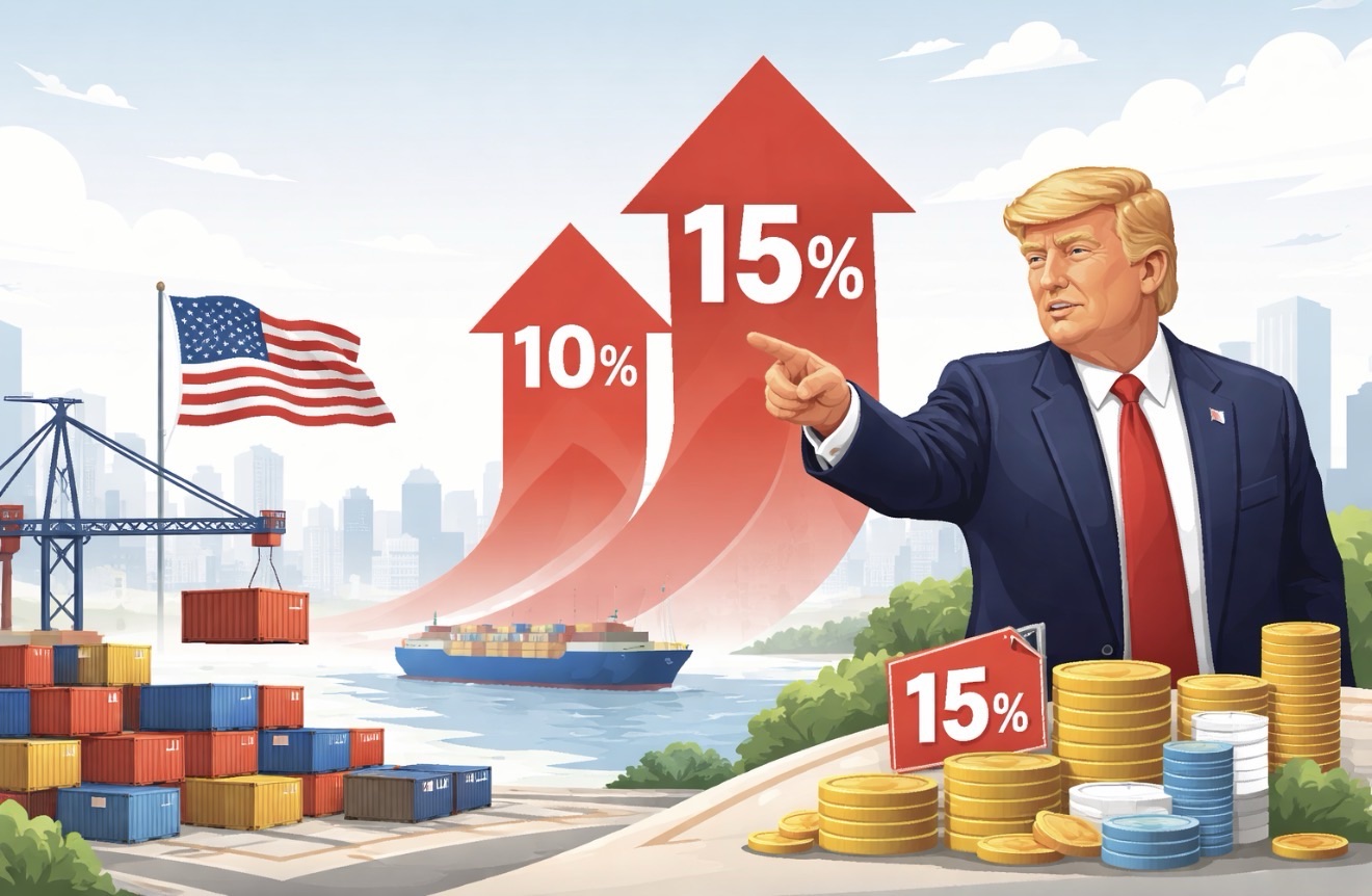 Tarif Global Trump Segera Berlaku Pekan Ini, Naik Jadi 15 Persen