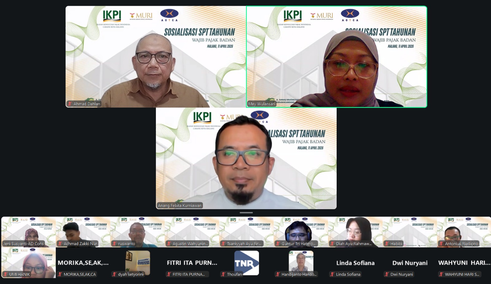 Edukasi SPT Tahunan Badan Gratis IKPI Kota Malang Diikuti 130 Peserta