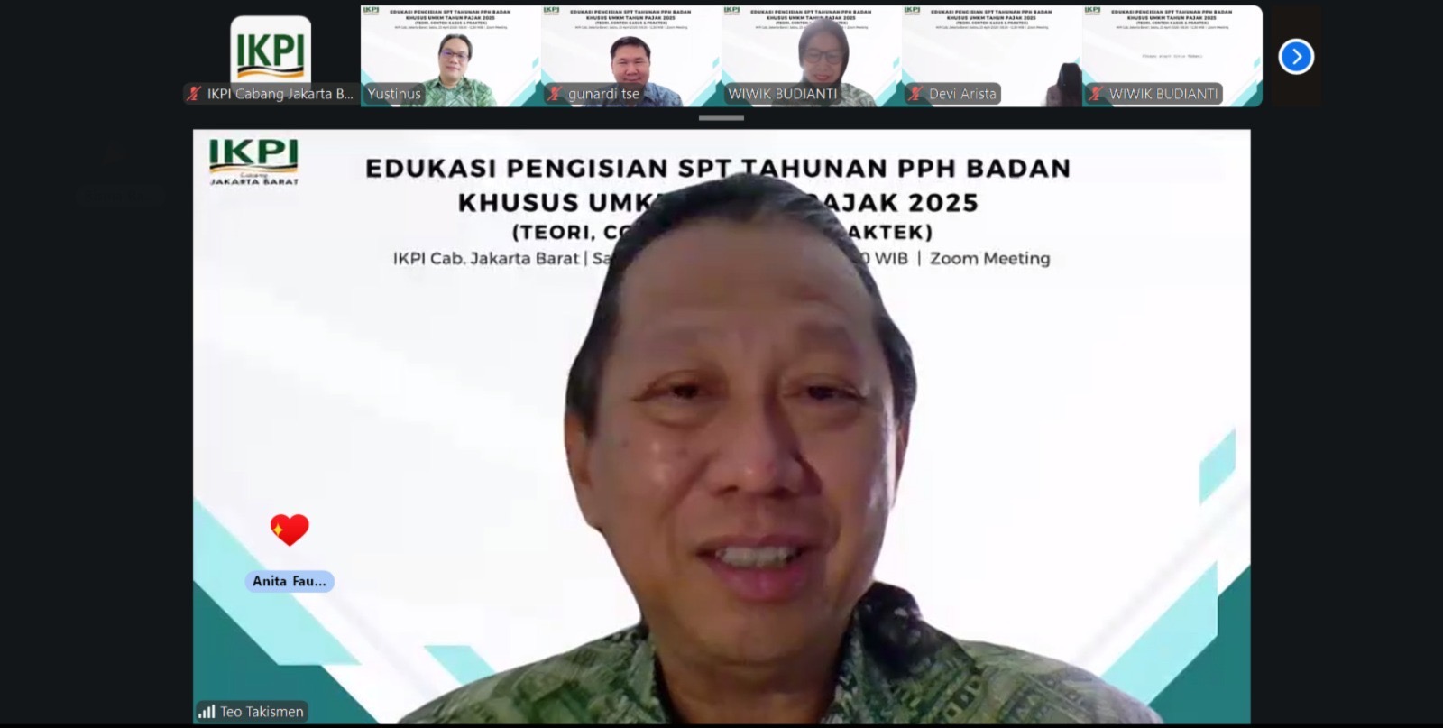 Pendalaman Edukasi Praktik Pelaporan SPT, IKPI Jakbar Bantu UMKM Kejar Tenggat Pelaporan