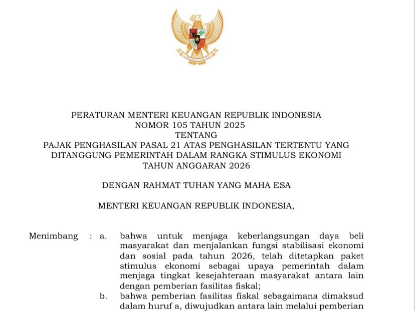 Pemerintah Tambah Anggaran Insentif Pajak Karyawan Jadi Rp 500 Miliar di 2026