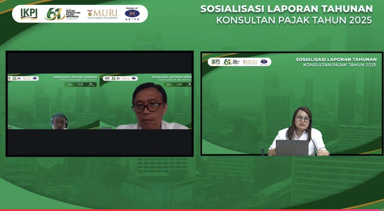Ratusan Anggota IKPI Ikuti Sosialisasi Laporan Tahunan Konsultan Pajak 2025, DPPPK Hadir sebagai Narasumber