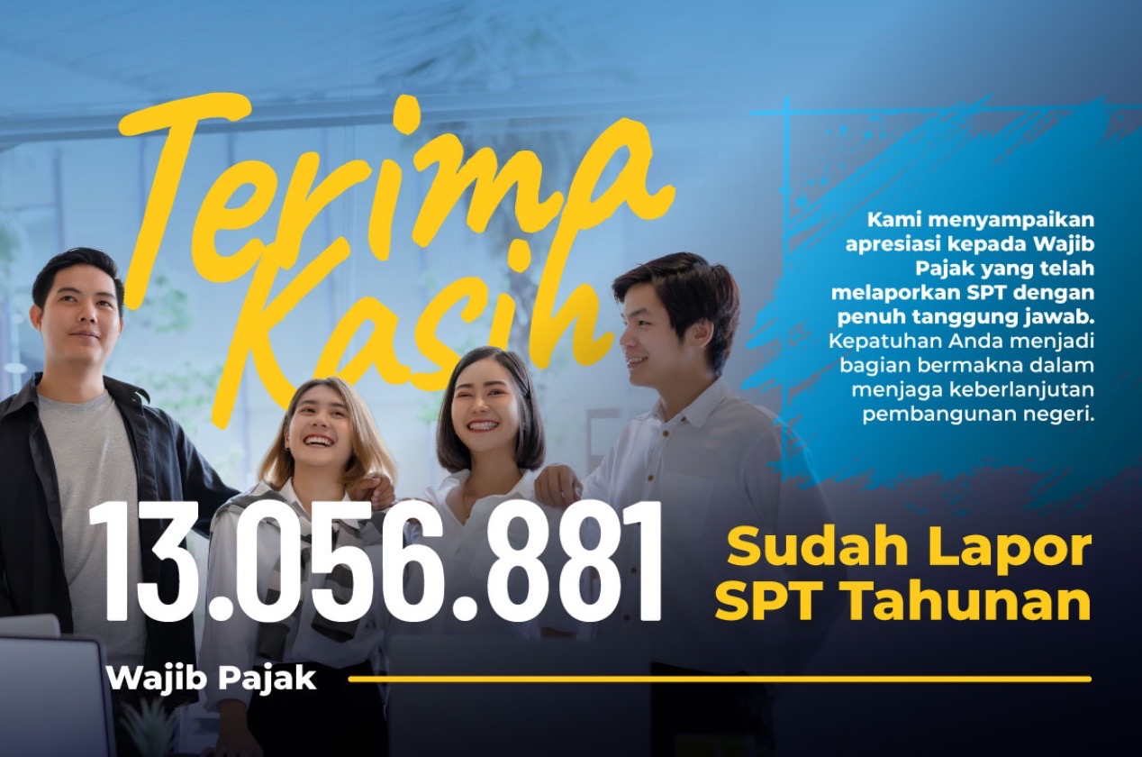 DJP Apresiasi Pelaporan SPT, Partisipasi Wajib Pajak Tembus 13 Juta