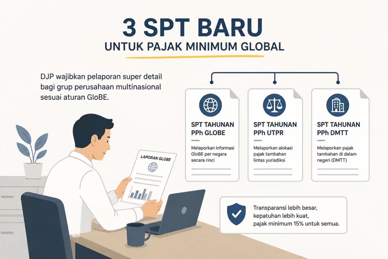 DJP Siapkan Tiga Jenis SPT Baru untuk Pajak Minimum Global, Korporasi Multinasional Bakal Hadapi Pelaporan Super Detail