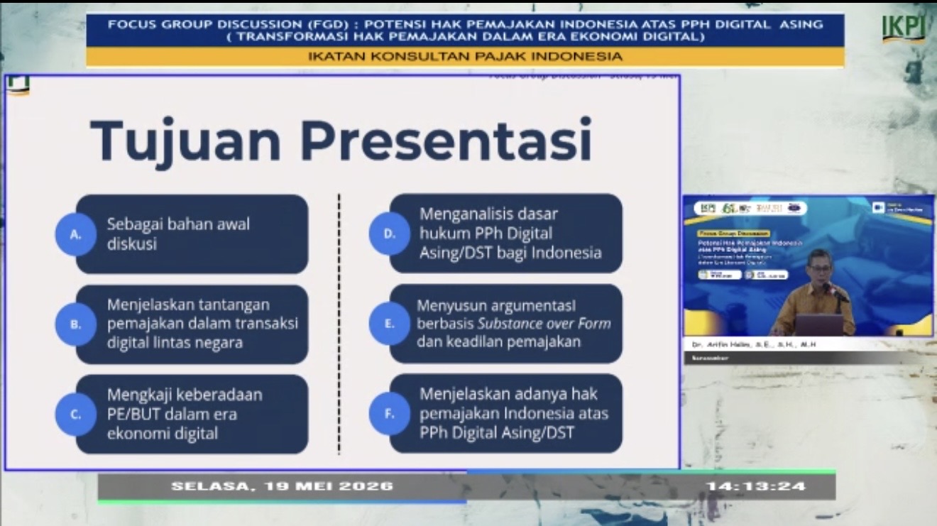 FGD IKPI: Arifin Halim Dorong Indonesia Jangan Hanya Jadi Pasar Digital Asing
