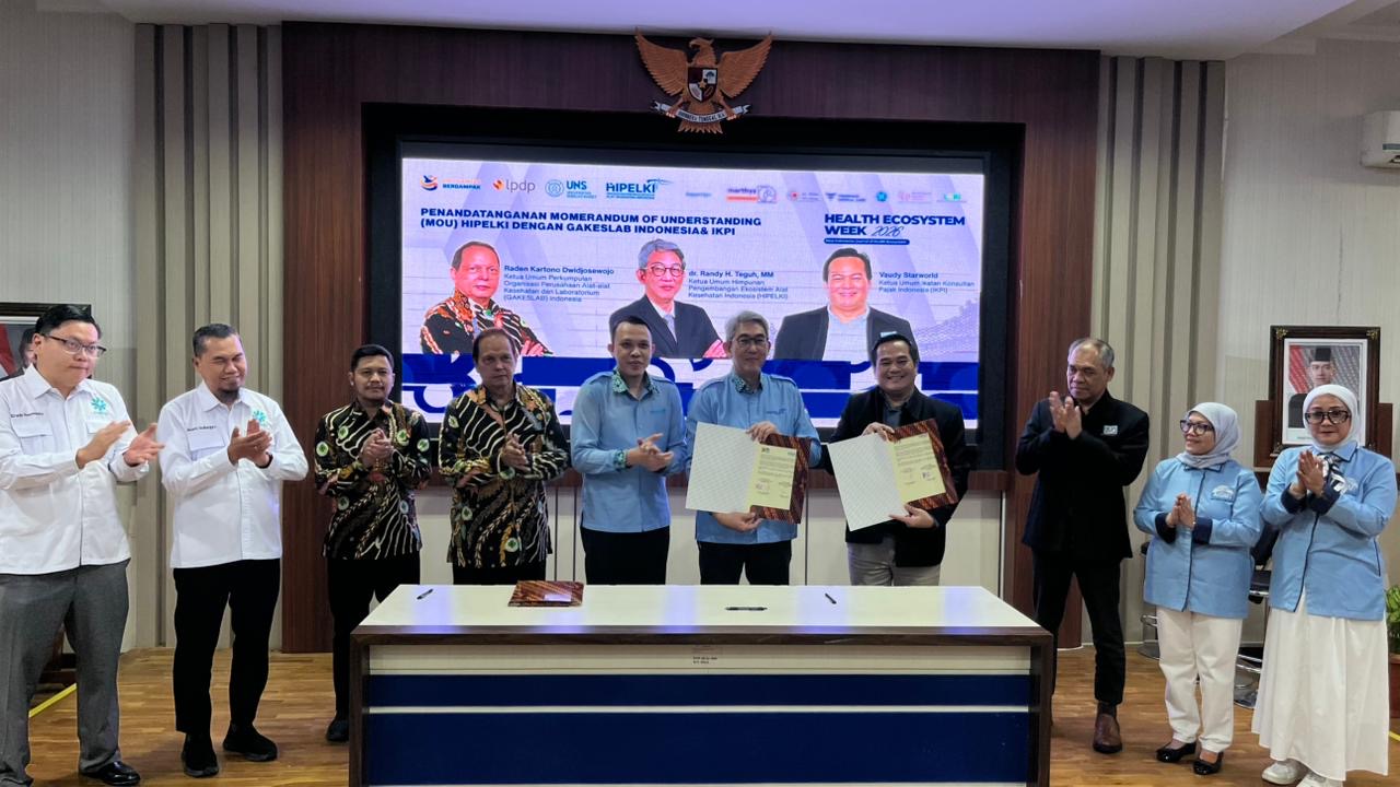 Teken MoU dengan HIPELKI, IKPI Dorong Penguatan Ekosistem Alat Kesehatan Nasional
