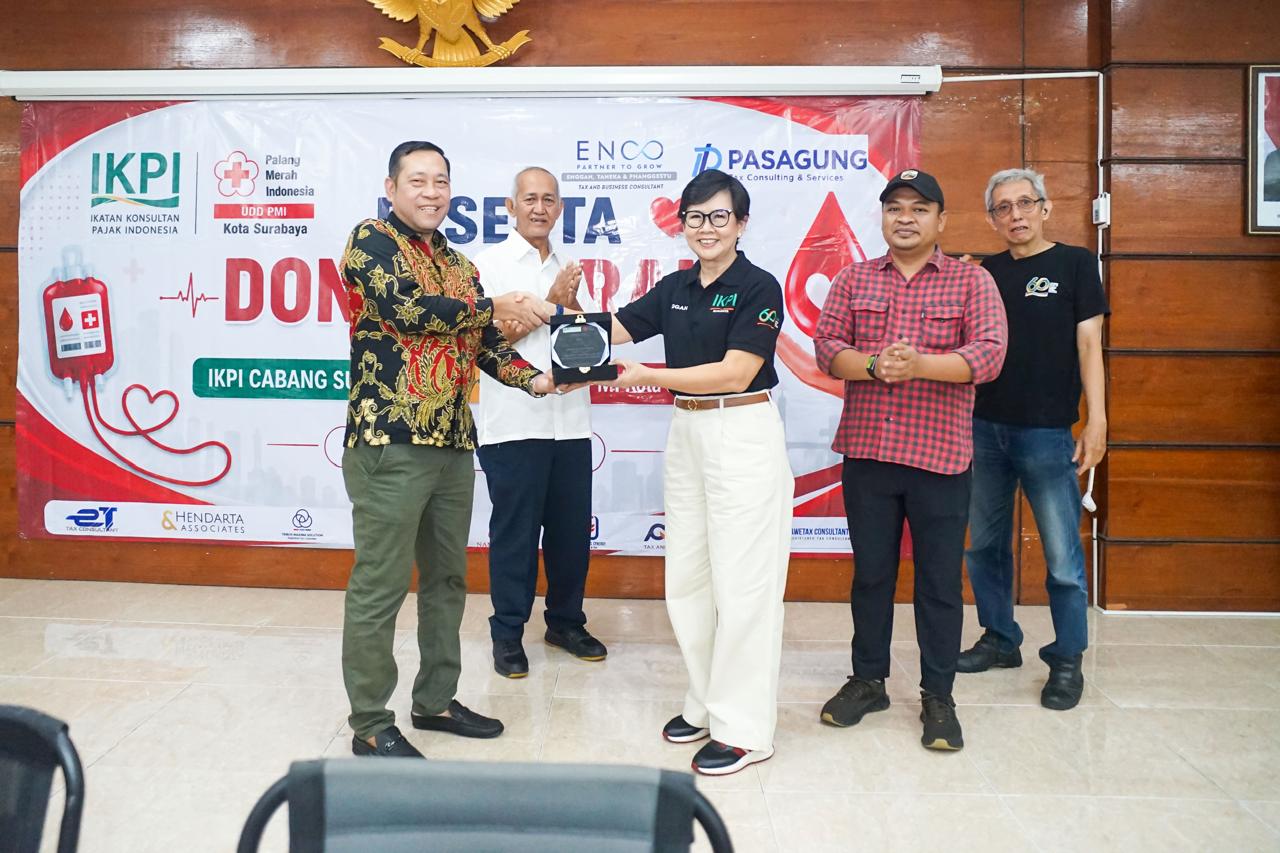Rangkaian HUT ke-61, IKPI Surabaya Gandeng PMI Kota Surabaya Gelar Donor Darah