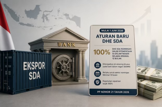 Eksportir Wajib Parkir 100 Persen DHE SDA di Dalam Negeri Selama 12 Bulan