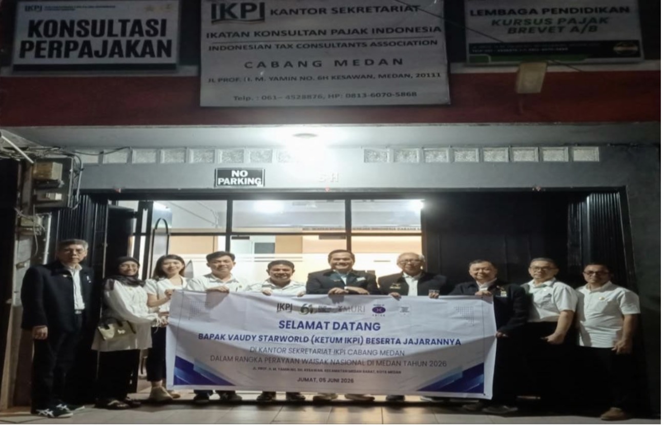Ketum IKPI Kunjungi Kantor Sekretariat Cabang Medan, Eben Ezer: Perkuat Komunikasi PP dan Pengcab