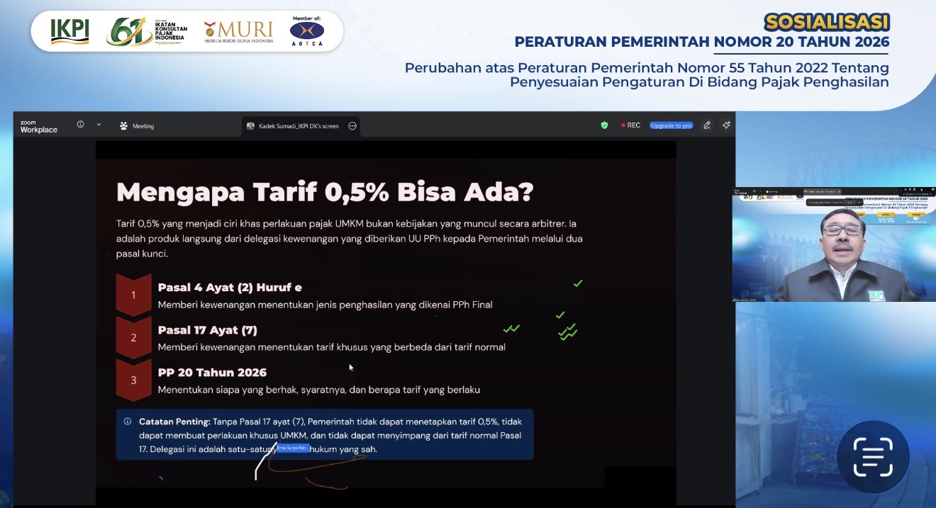 Praktisi Pajak Sebut PP 20/2026 Tutup Celah Pemecahan Usaha demi Fasilitas Pajak UMKM