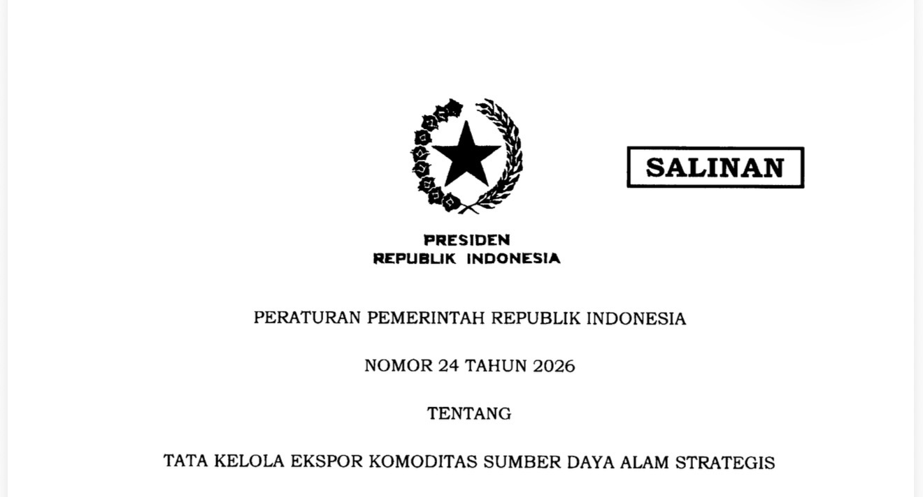 PP 24/2026 Resmi Sentralisasi Ekspor SDA Strategis Lewat BUMN