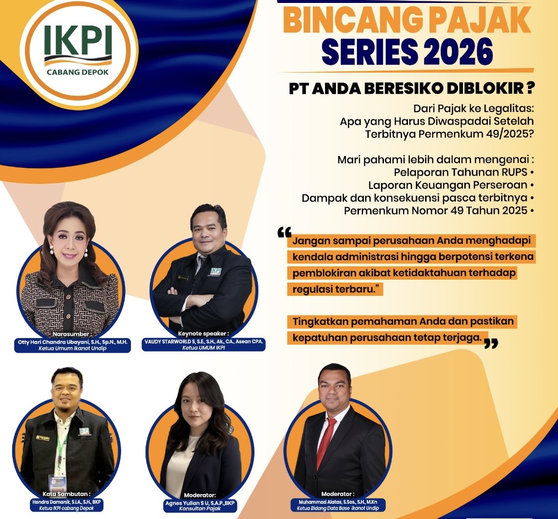 Sebanyak 500 Pengusaha dan Praktisi Ikuti Bincang Pajak IKPI Depok Bahas Permenkum 49/2025