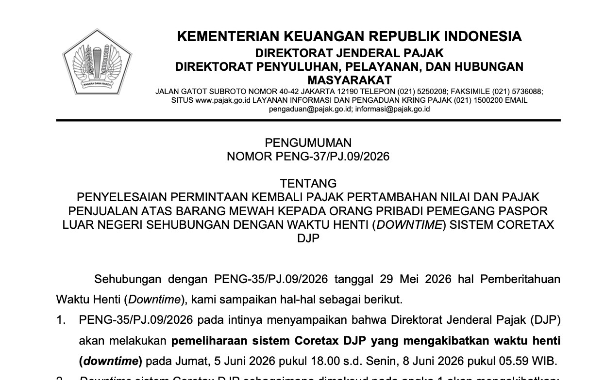 DJP Sesuaikan Layanan VAT Refund Turis Asing