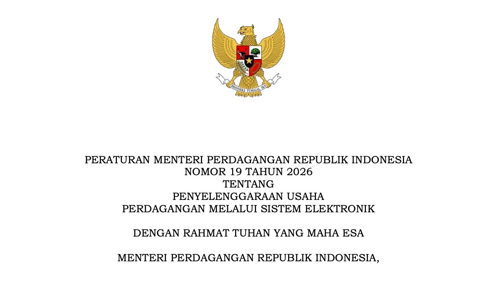 Permendag Baru Terbit, Marketplace Wajib Tolak Seller Tanpa NIB