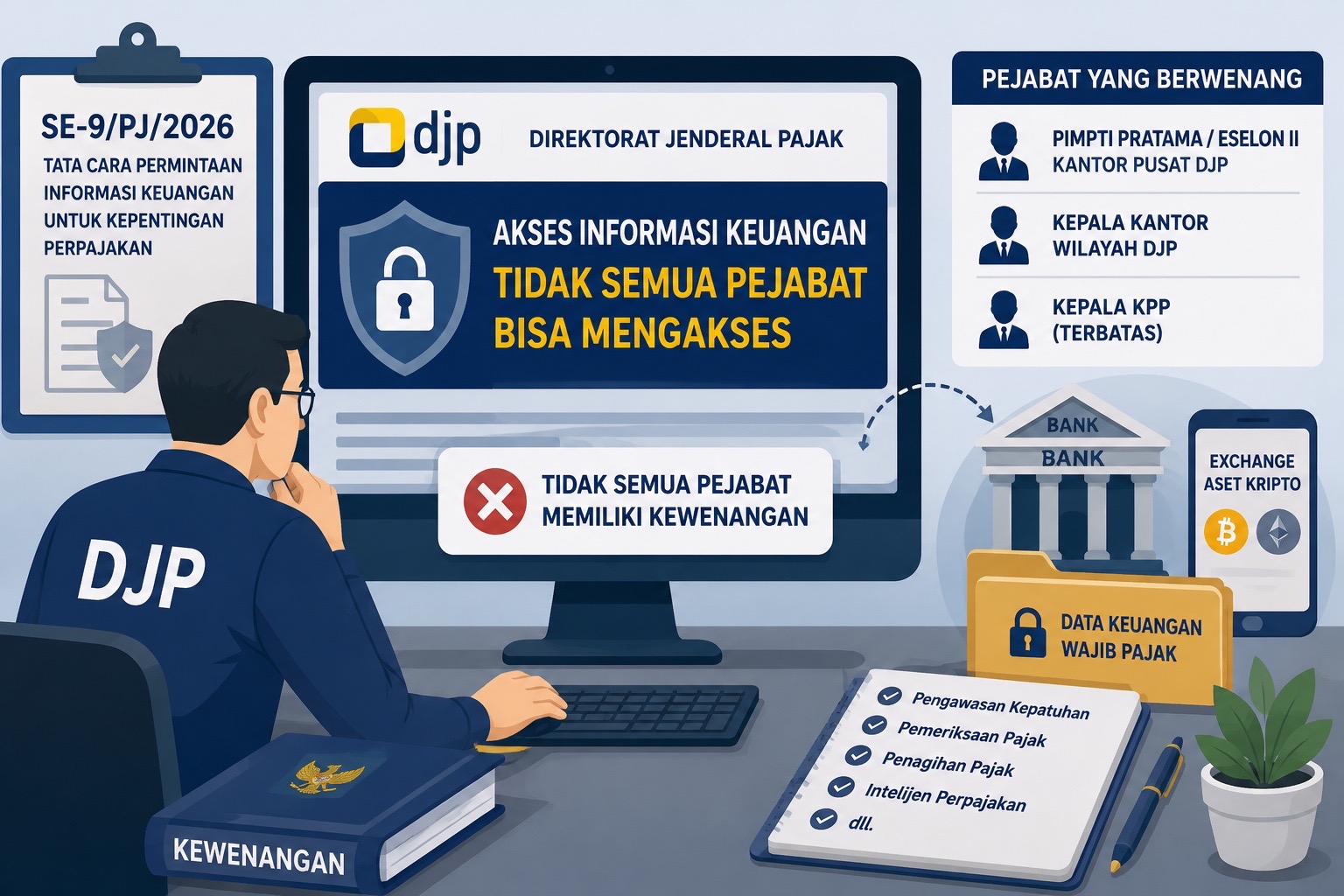 DJP Perjelas Siapa Saja yang Berwenang Mengakses Rekening Wajib Pajak