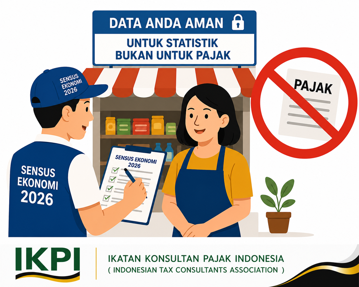 Hoaks Sensus Ekonomi untuk Pajak Bikin Warga Menolak Didata, BPS Pastikan Data Tidak Diserahkan ke DJP